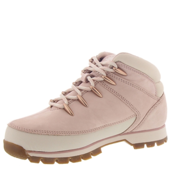 NWT BABY PINK TIMBERLAND EURO Pink White Gold Gorgeous Rare Tims - Picture 8 of 16
